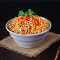 A bowl of noodles from Chinese cuisine